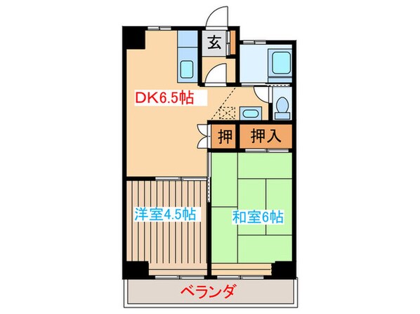 亀兵ビルの物件間取画像